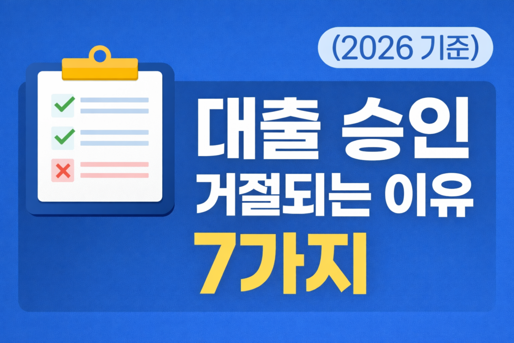 대출승인 거절이유