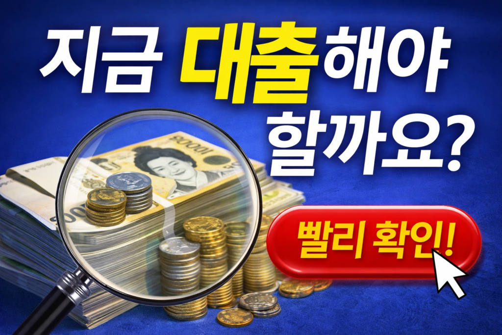 대출 조건 금리 한도 비교 설명 이미지