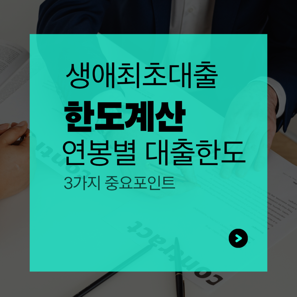 생애최초대출한도