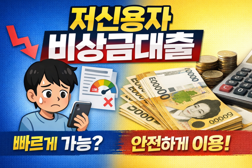 저신용자 비상금대출