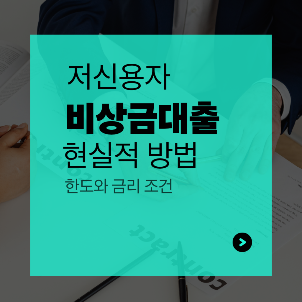 저신용자 비상금대출