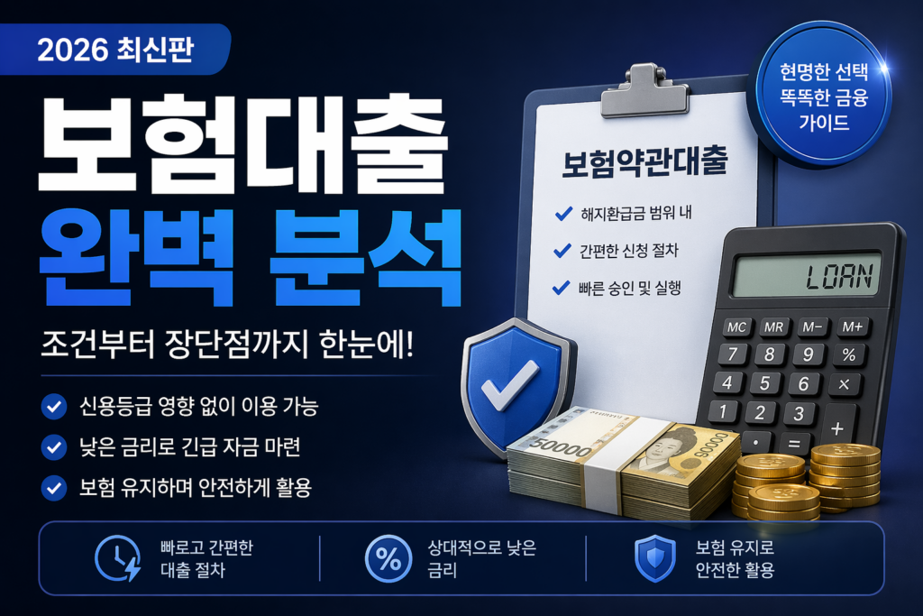 보험대출 조건