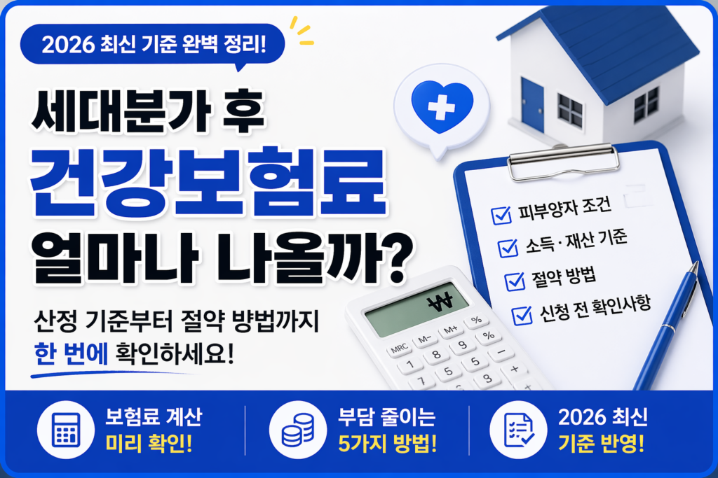 세대분가후 건강보험료
