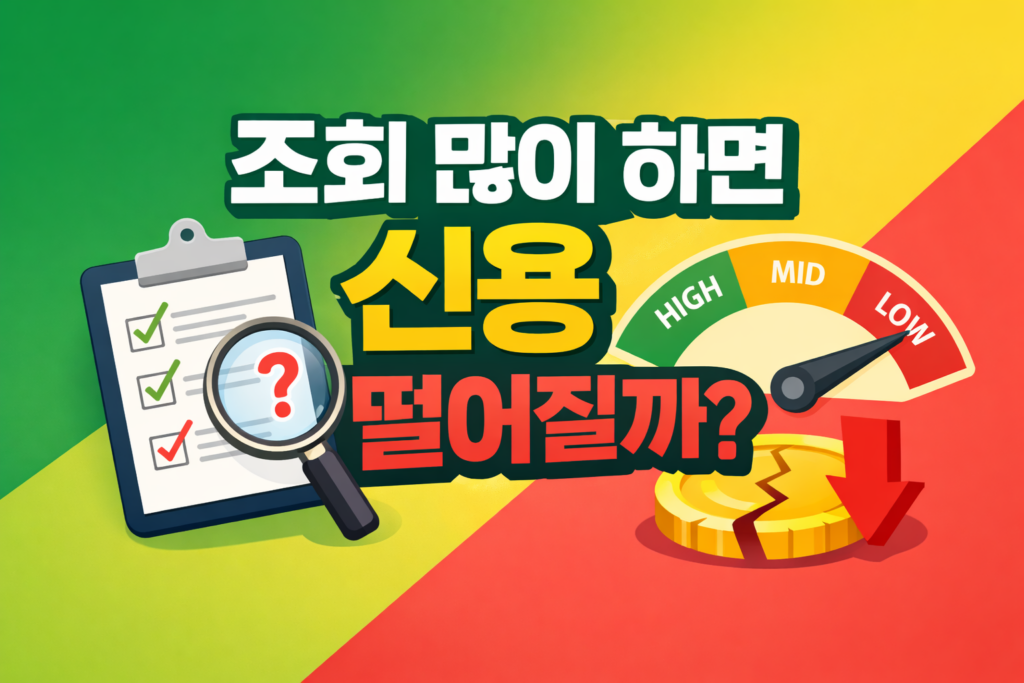 조회 많이하면 신용점수