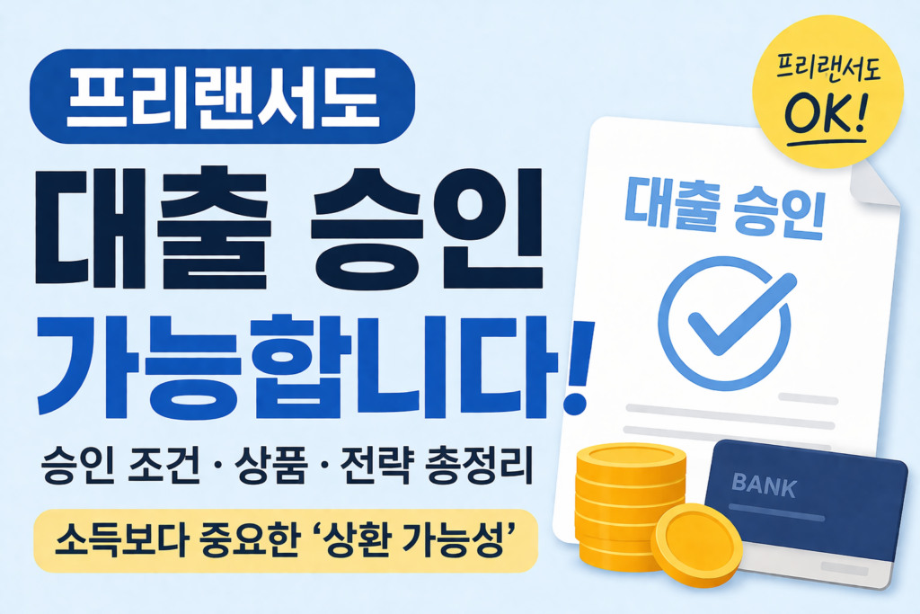 프리랜서 대출 승인조건