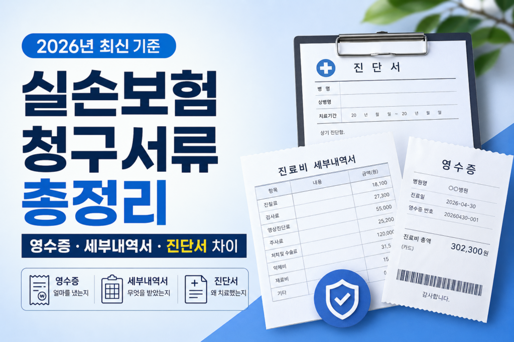 실손보험청구 서류 총정리
