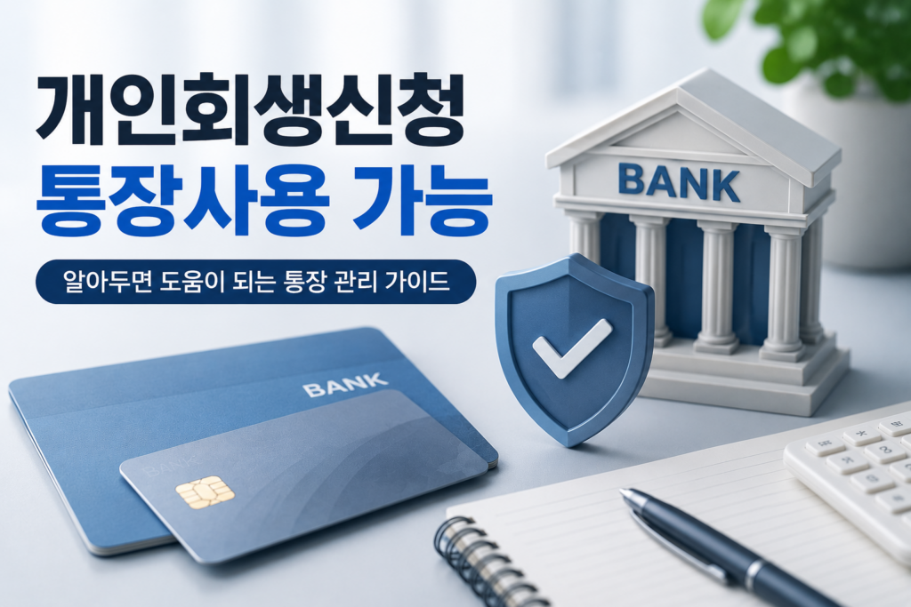 개인회생시 통장사용 가능