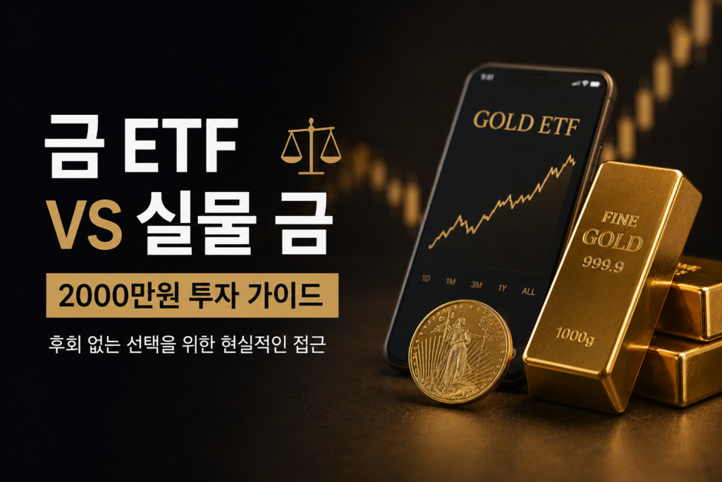 금 ETF vs 실물 금 비교 투자가이드