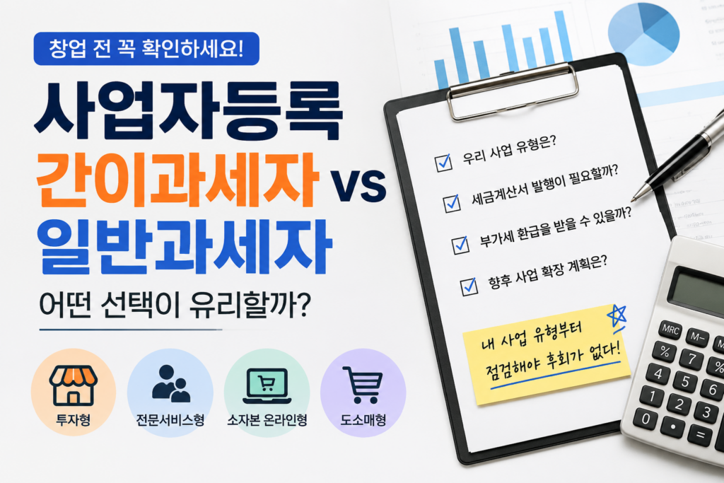 사업자등록 간이과세자 일반과세자